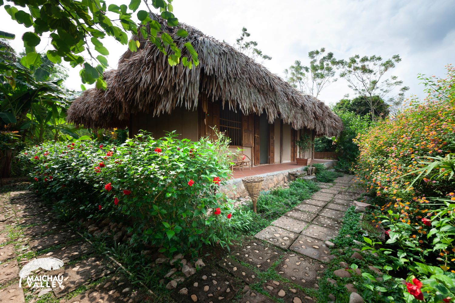 family bungalow at mai chau valley retreat